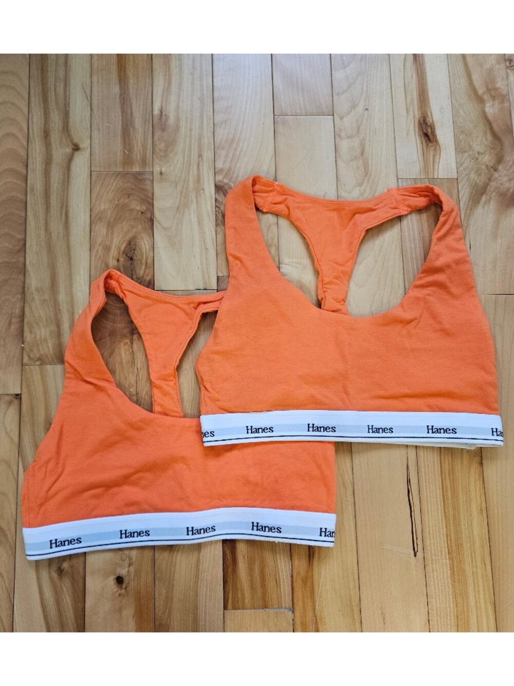 2 pc HANES Racerback Bralette size Small NWOT
